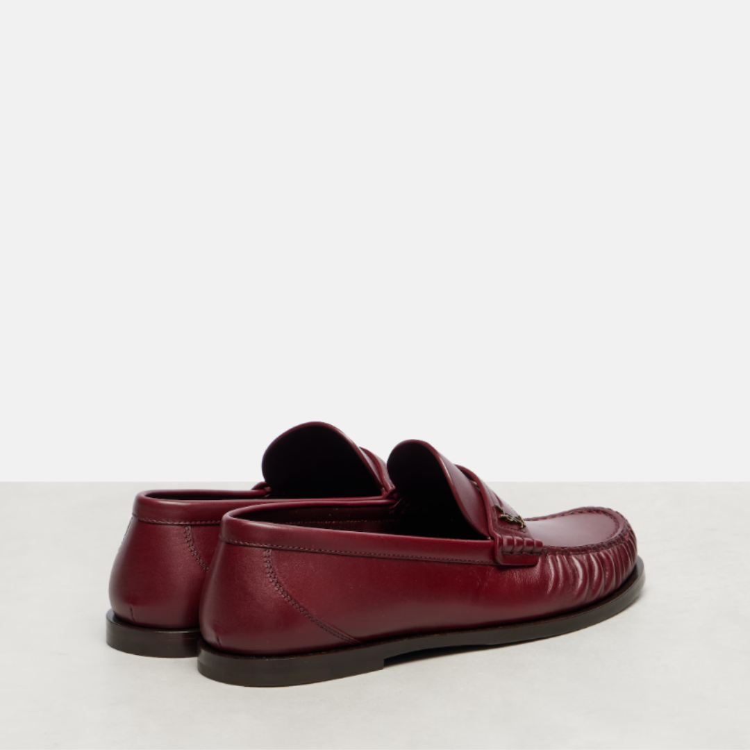 Saint Laurent Penny Loafers Bordo